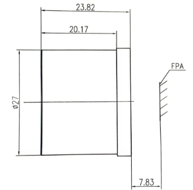 Drawings of 19mm F1.0 Infrared Athermal Lens