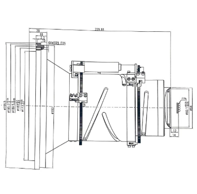  Drawings of 30～180mm F0.85/1.2 Continuous LWIR Zoom Lenses