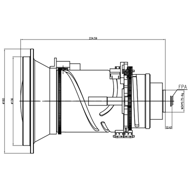  Drawings of 31～155mm F1.2 Continuous LWIR Zoom Lenses