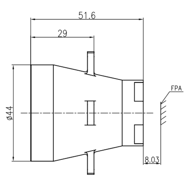 Drawings of 35mm F1.0 Infrared Athermal Lens