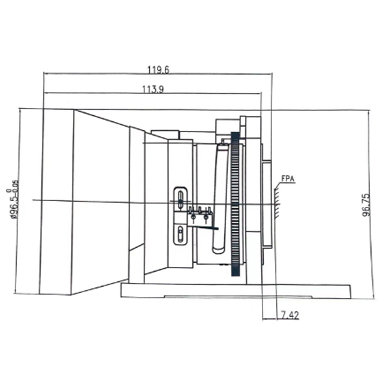 Drawings of 85mm F1.0 Motorized Lenses