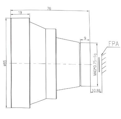 Drawings of 90mm F1.0 Infrared Athermal Lens