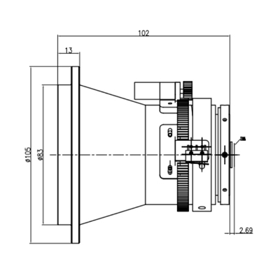 Drawings of 90mm F1.0 Infrared Manual Lenses